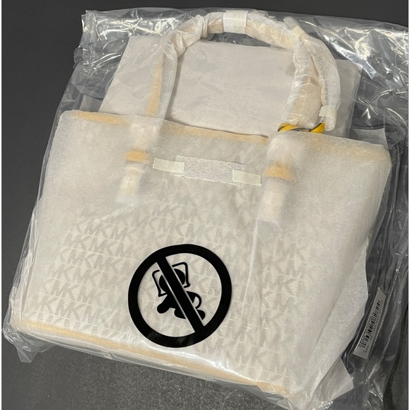 NWT MICHAEL KORS Jet Set Travel Extra-Small Logo Top-Zip Tote Bag ((#E5) bin+ - Picture 5 of 6